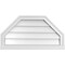 Ekena Millwork Octagonal Top Surface Mount PVC Gable Vent w/ 2"W x 2"P Brickmould Sill Frame, 30"W x 16"H GVPOT30X1603SN - alternate 1